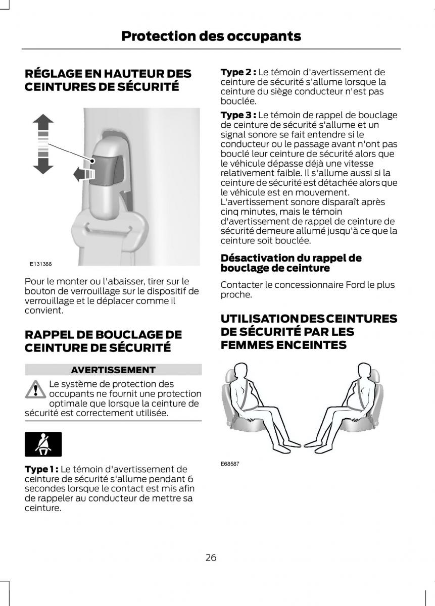 Ford Ranger III 3 manuel du proprietaire / page 28