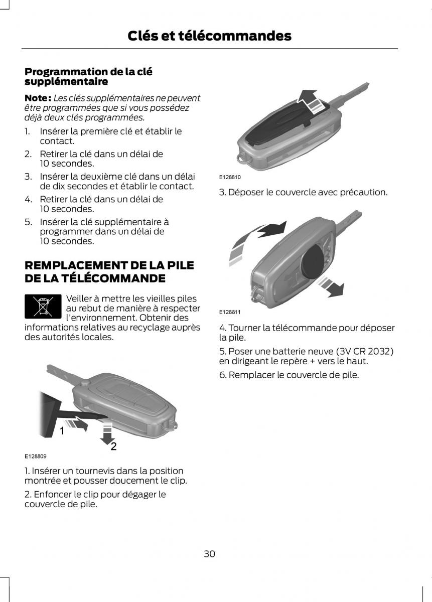 Ford Ranger III 3 manuel du proprietaire / page 32