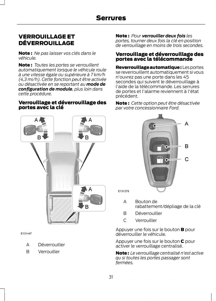 Ford Ranger III 3 manuel du proprietaire / page 33