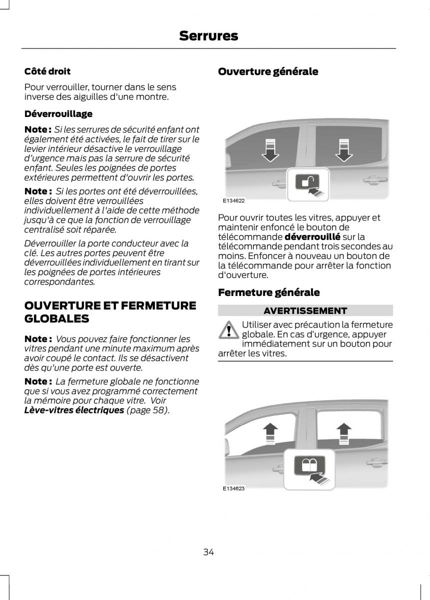 Ford Ranger III 3 manuel du proprietaire / page 36