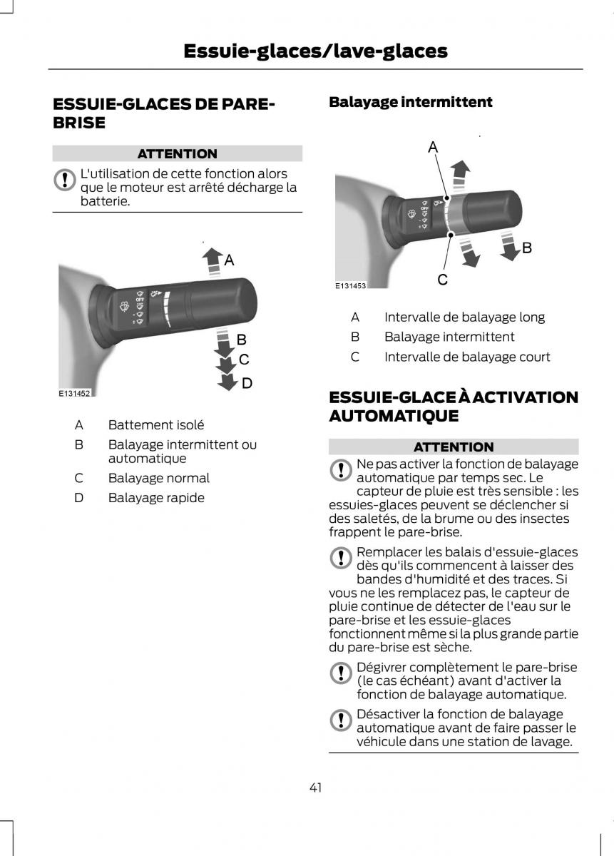 Ford Ranger III 3 manuel du proprietaire / page 43