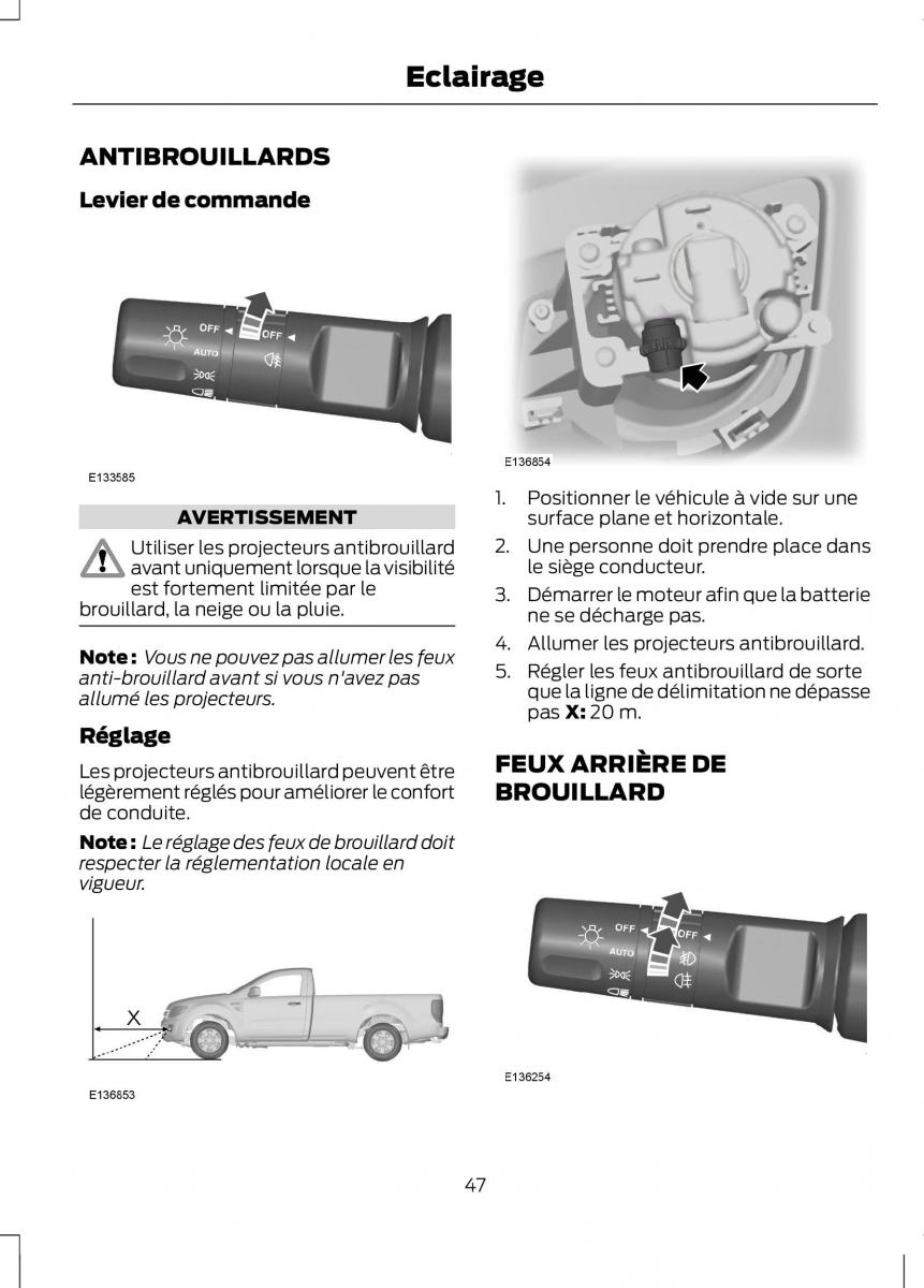 Ford Ranger III 3 manuel du proprietaire / page 49