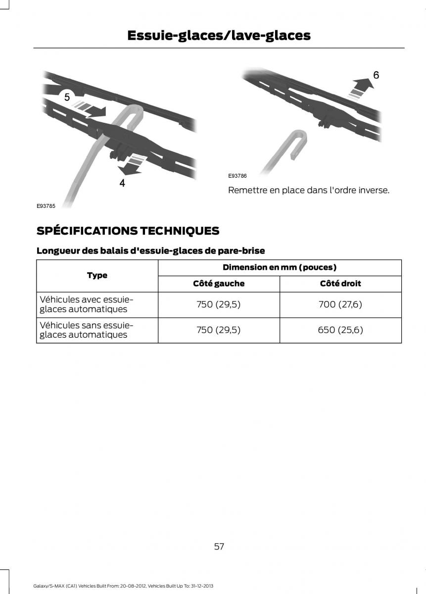 Ford S Max I 1 manuel du proprietaire / page 59