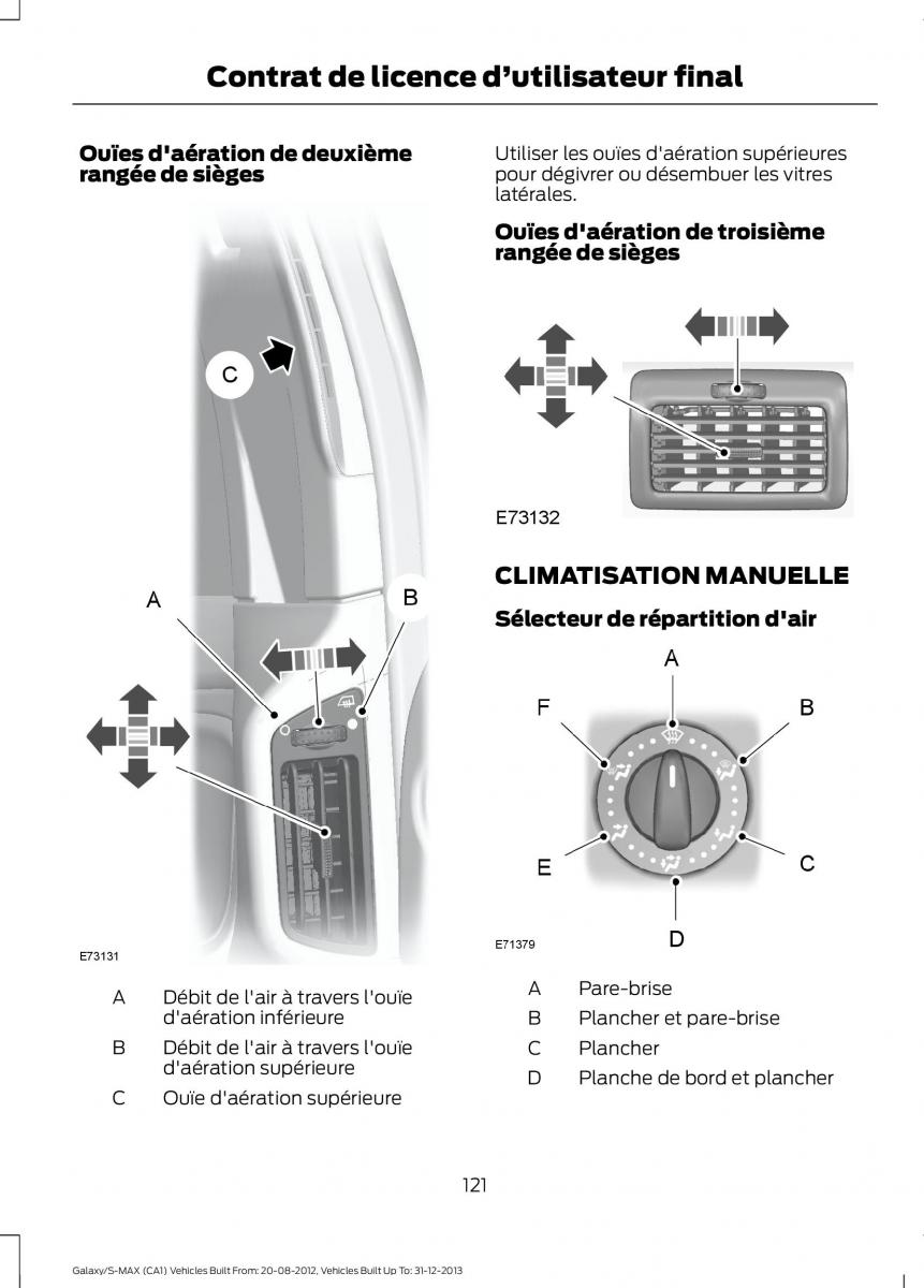 Ford S Max I 1 manuel du proprietaire / page 123