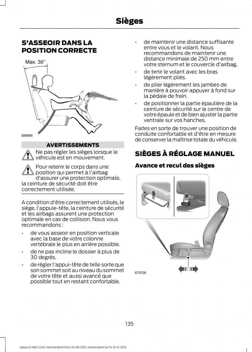 Ford S Max I 1 manuel du proprietaire / page 137