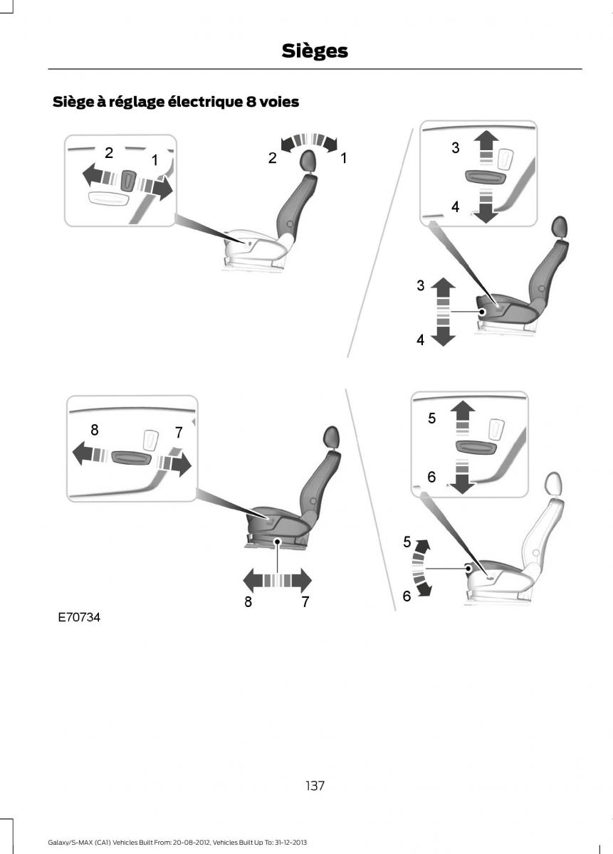 Ford S Max I 1 manuel du proprietaire / page 139