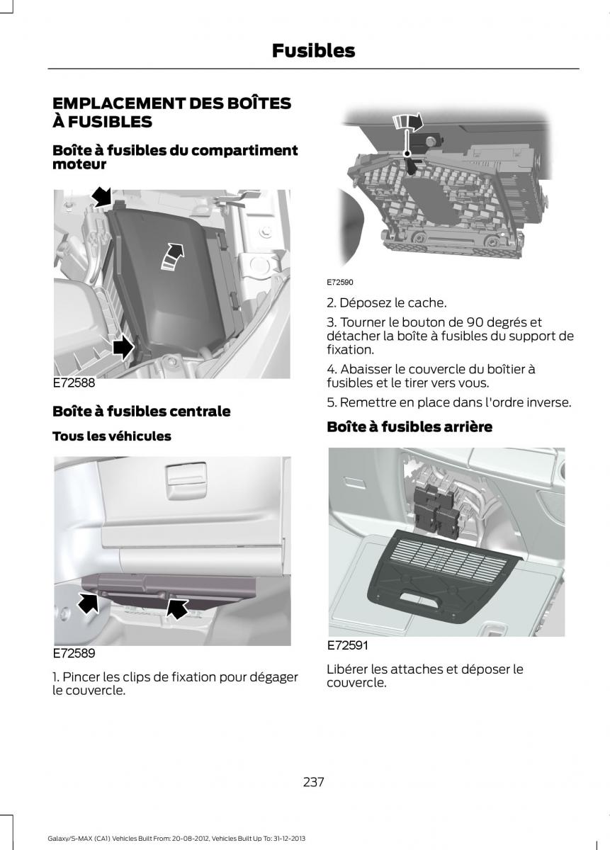 Ford S Max I 1 manuel du proprietaire / page 239