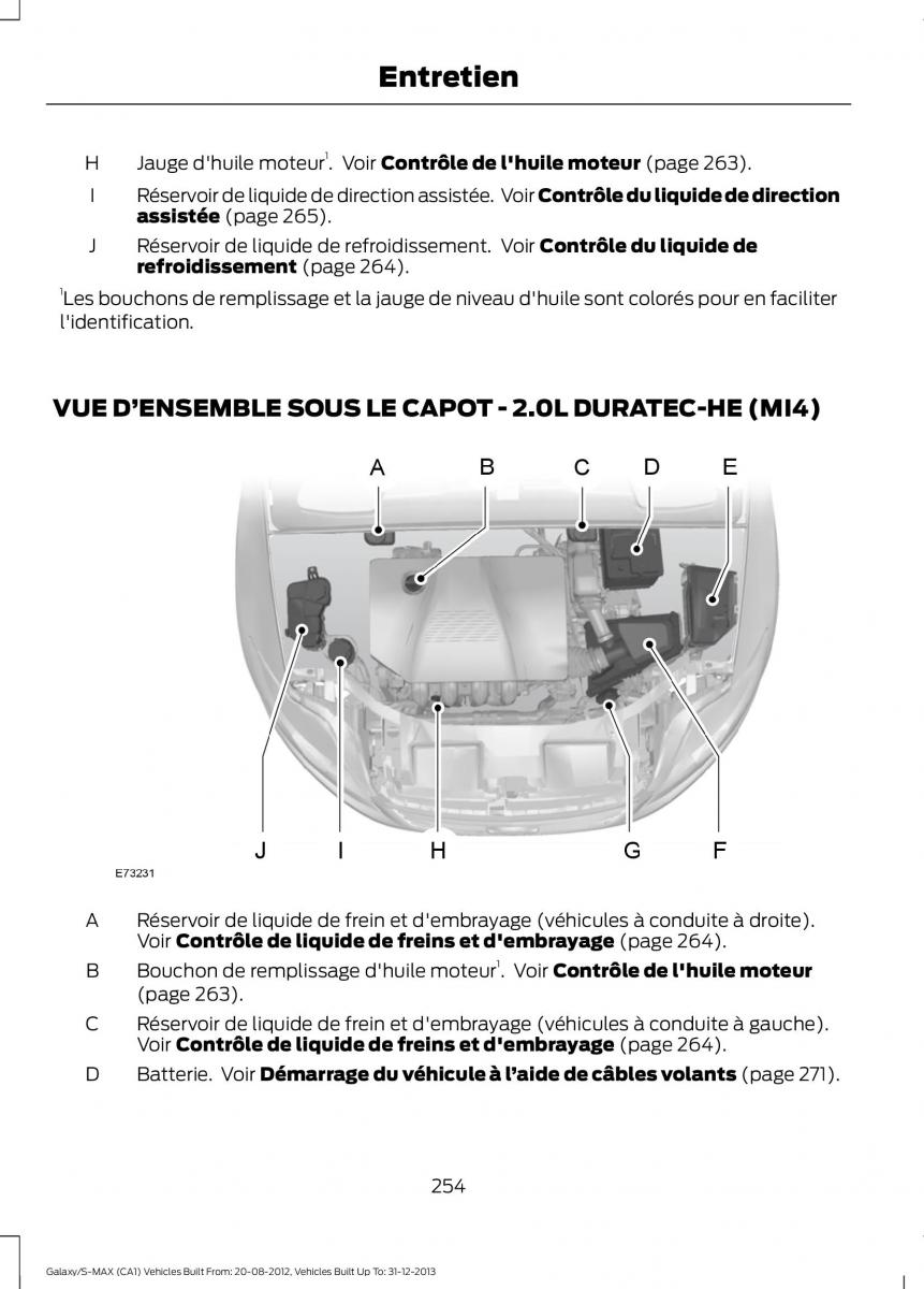 Ford S Max I 1 manuel du proprietaire / page 256