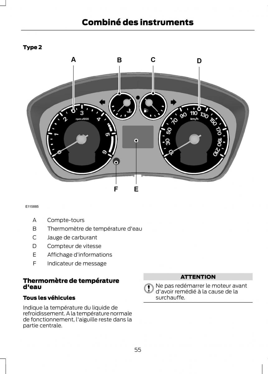 Ford Tourneo Connect manuel du proprietaire / page 57