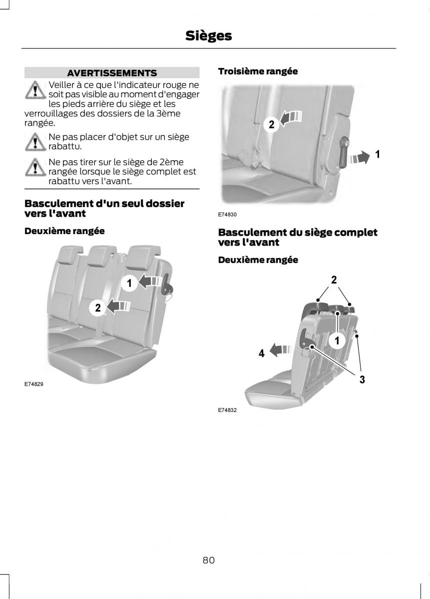 Ford Tourneo Connect manuel du proprietaire / page 82