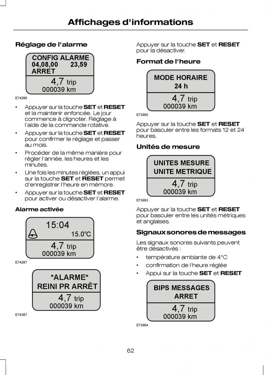 Ford Transit VII 7 manuel du proprietaire / page 64