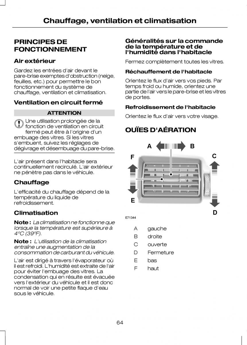 Ford Transit VII 7 manuel du proprietaire / page 66