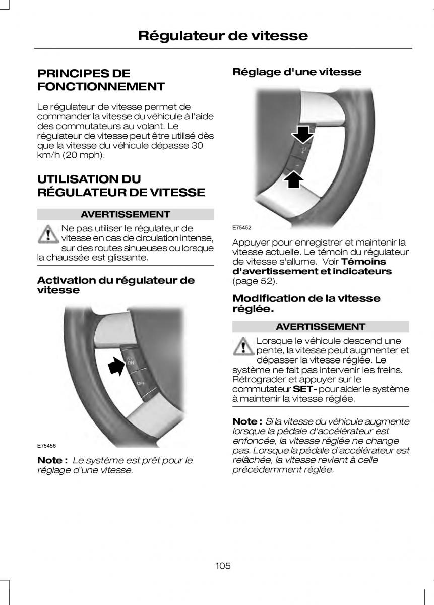 Ford Transit VII 7 manuel du proprietaire / page 107