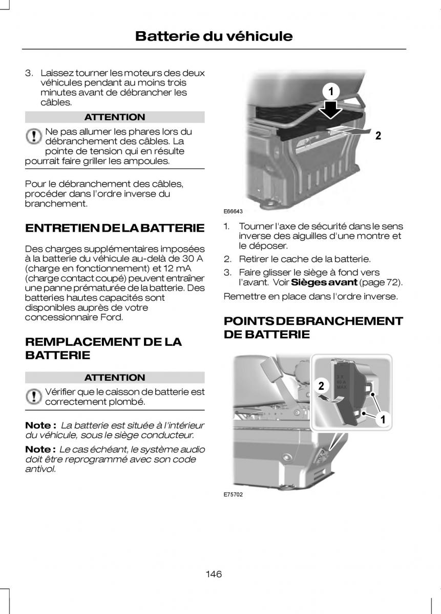 Ford Transit VII 7 manuel du proprietaire / page 148