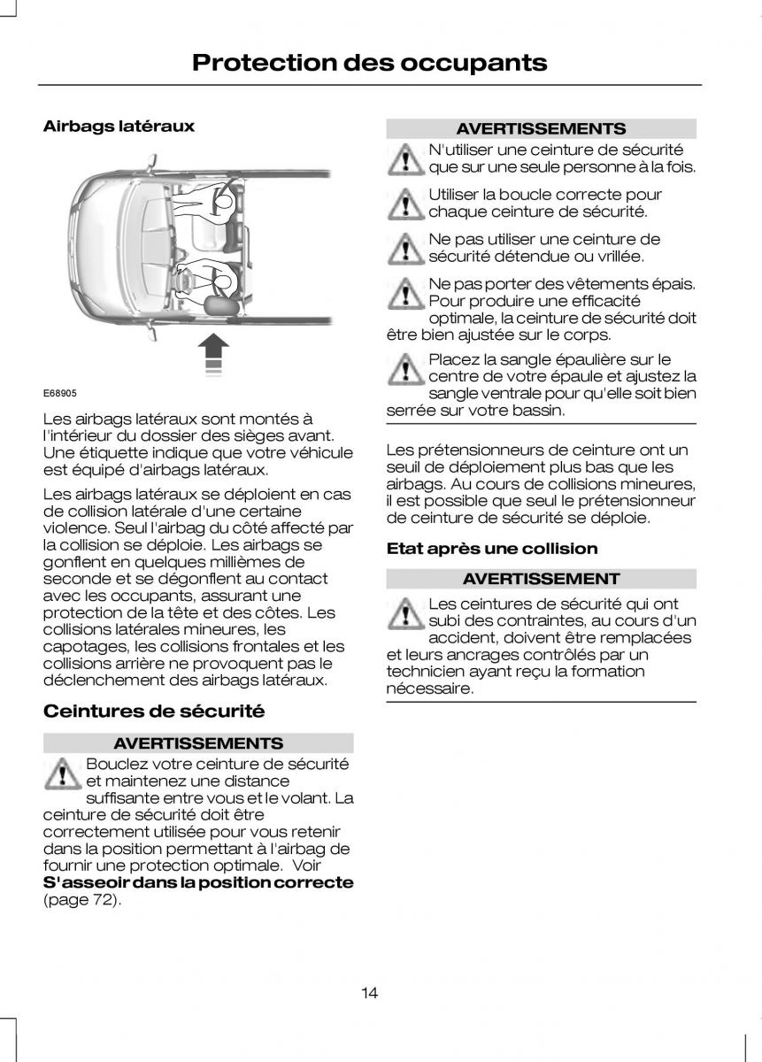 Ford Transit VII 7 manuel du proprietaire / page 16