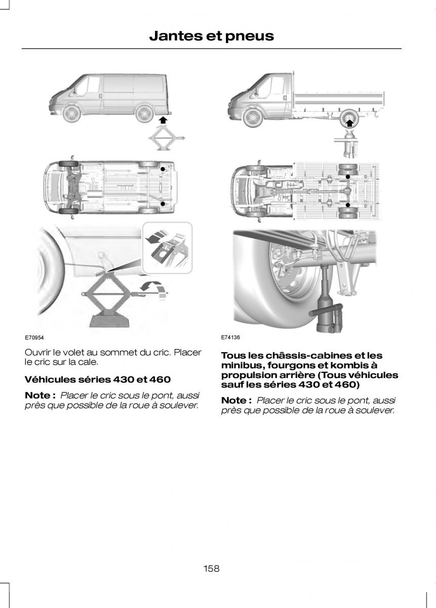 Ford Transit VII 7 manuel du proprietaire / page 160