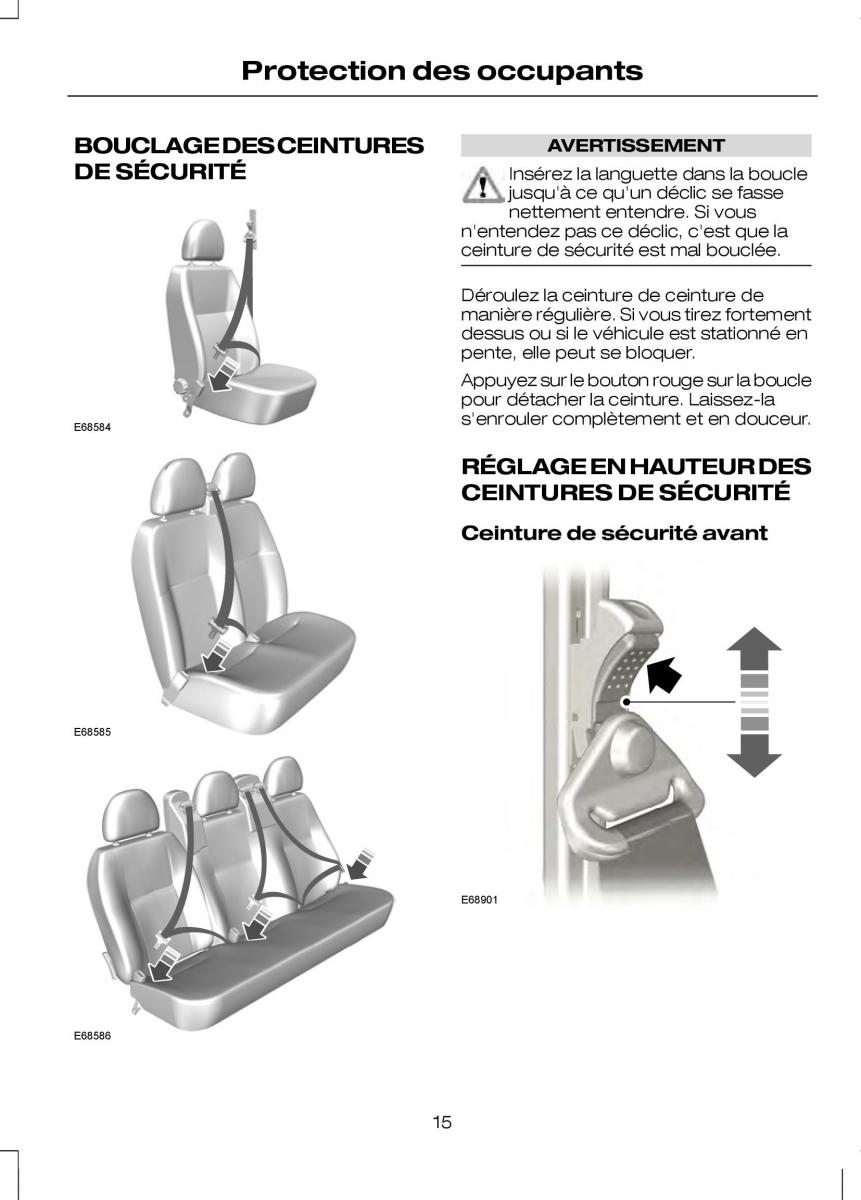 Ford Transit VII 7 manuel du proprietaire / page 17