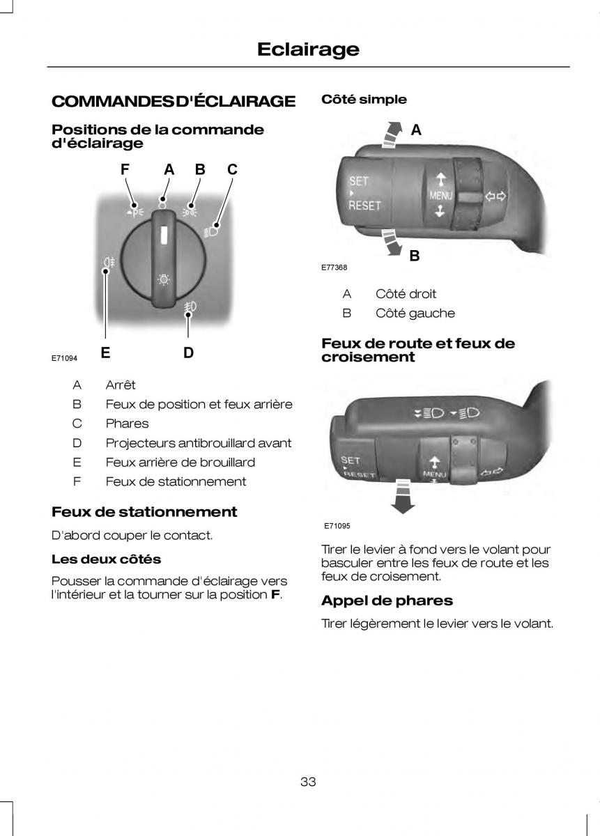 Ford Transit VII 7 manuel du proprietaire / page 35