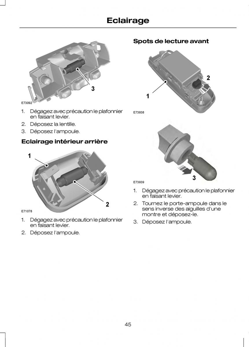 Ford Transit VII 7 manuel du proprietaire / page 47