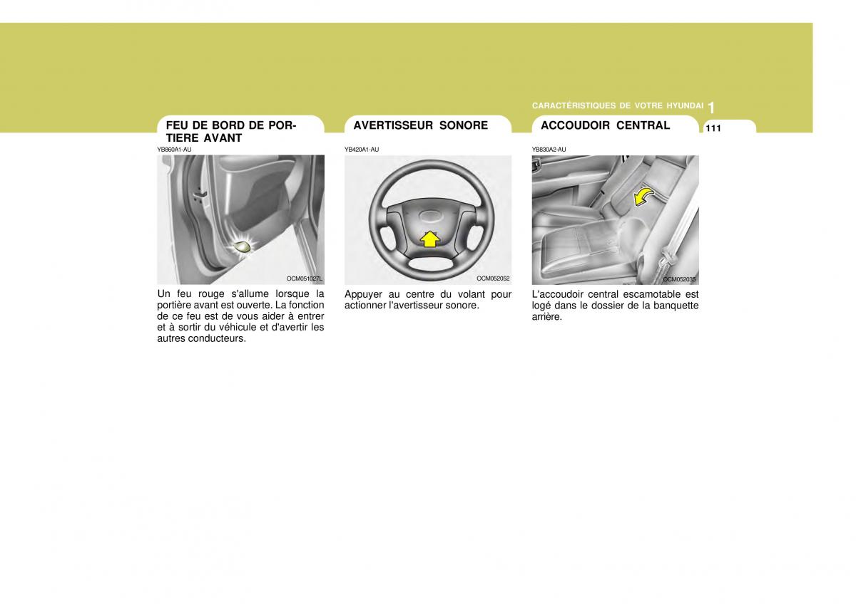 Hyundai Santa Fe II 2 manuel du proprietaire / page 127