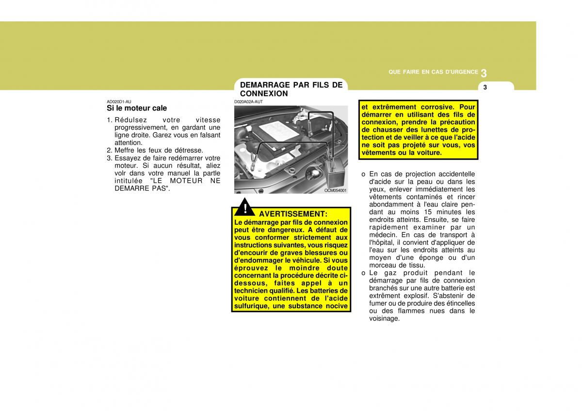 Hyundai Santa Fe II 2 manuel du proprietaire / page 202