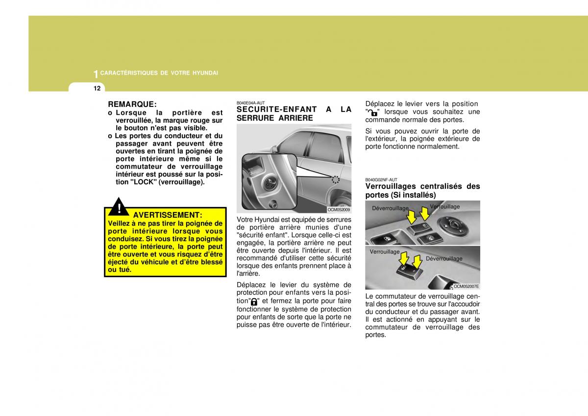 Hyundai Santa Fe II 2 manuel du proprietaire / page 28