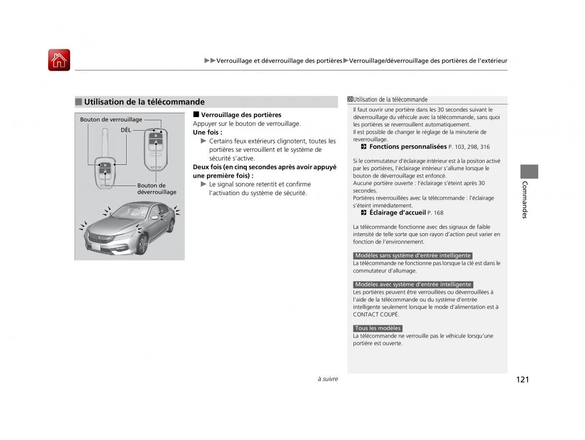 Honda Accord IX 9 manuel du proprietaire / page 122