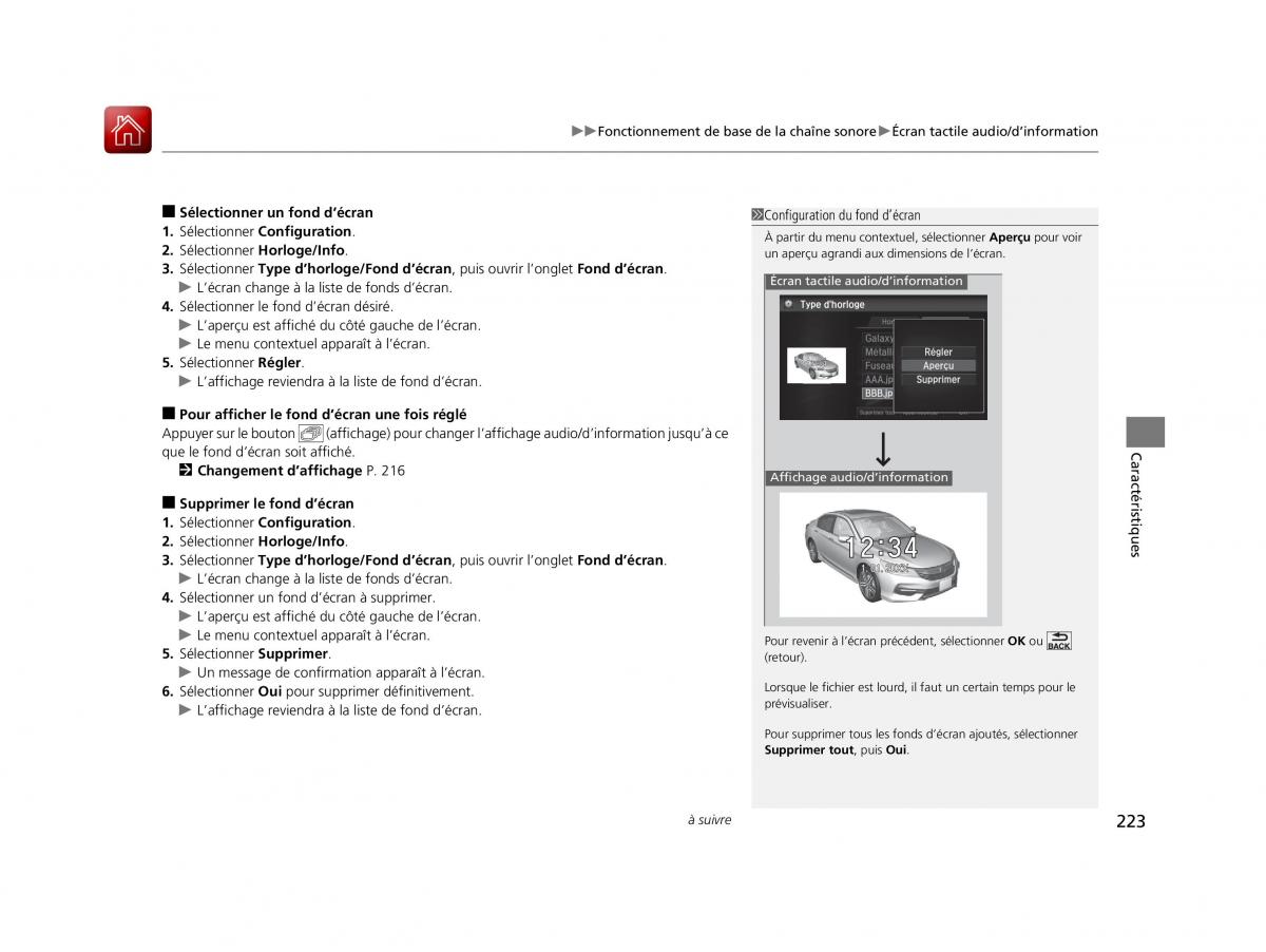 Honda Accord IX 9 manuel du proprietaire / page 224