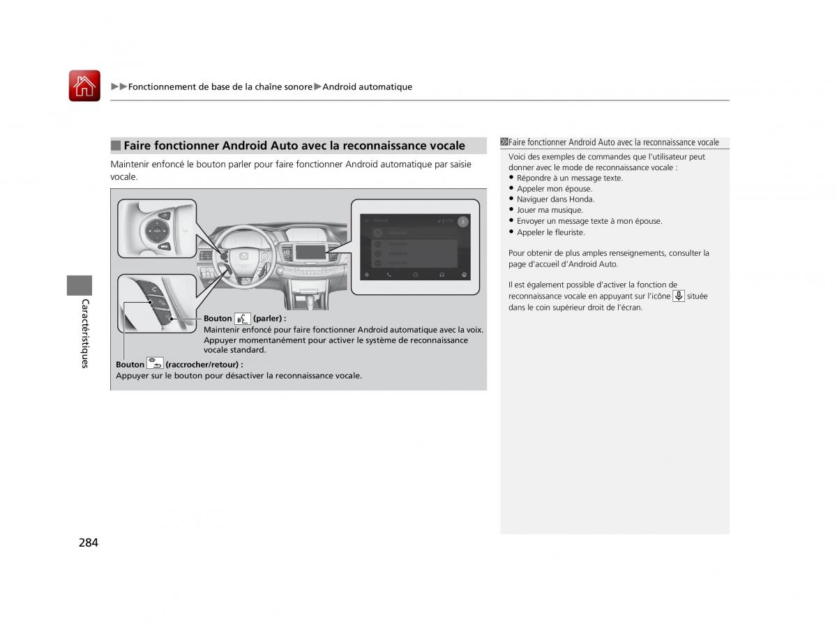 Honda Accord IX 9 manuel du proprietaire / page 285