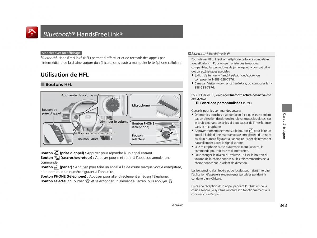 Honda Accord IX 9 manuel du proprietaire / page 344