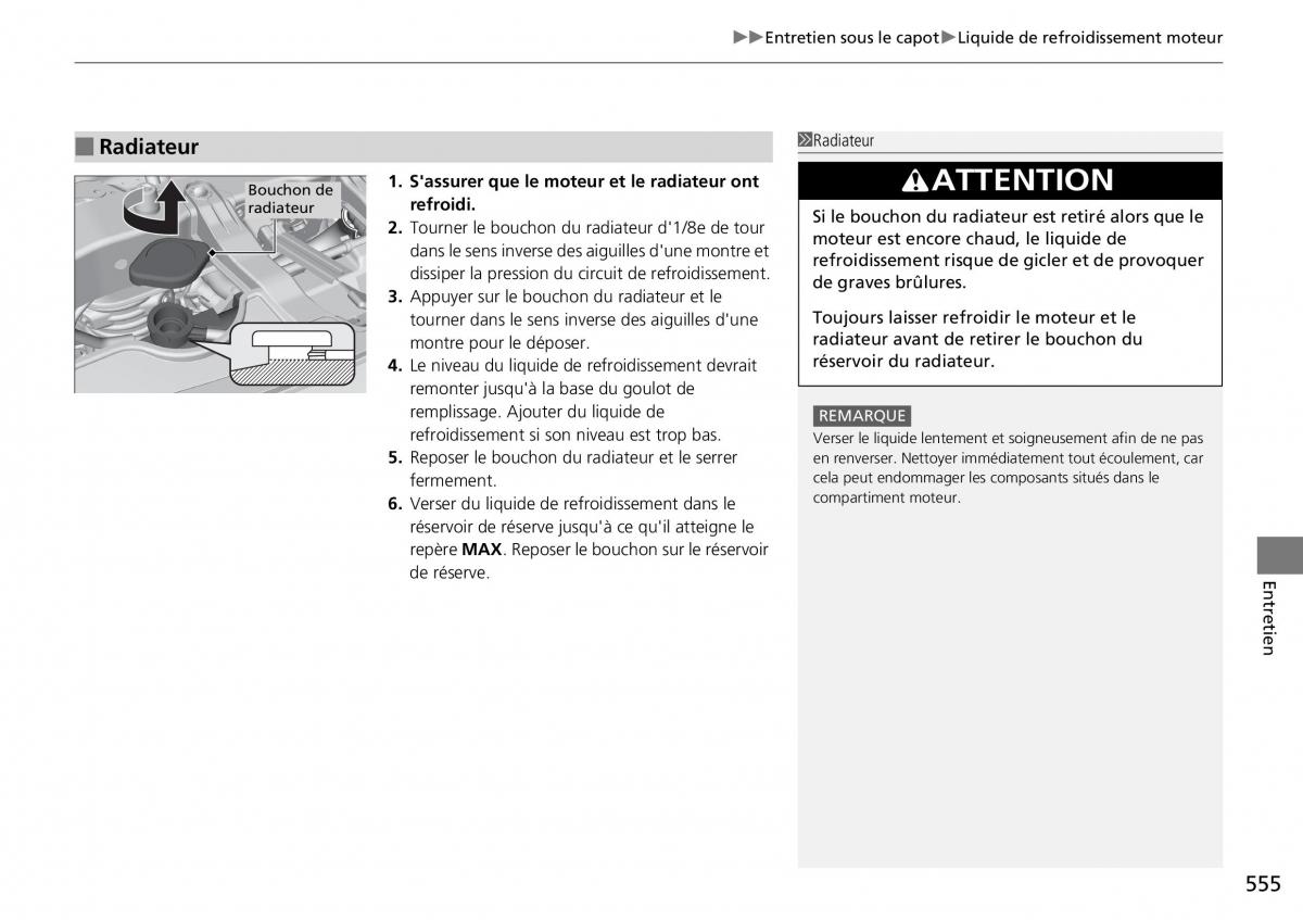 Honda CR V IV 4 manuel du proprietaire / page 556