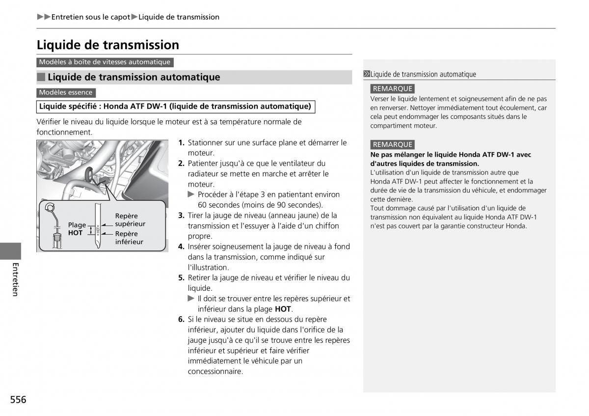 Honda CR V IV 4 manuel du proprietaire / page 557