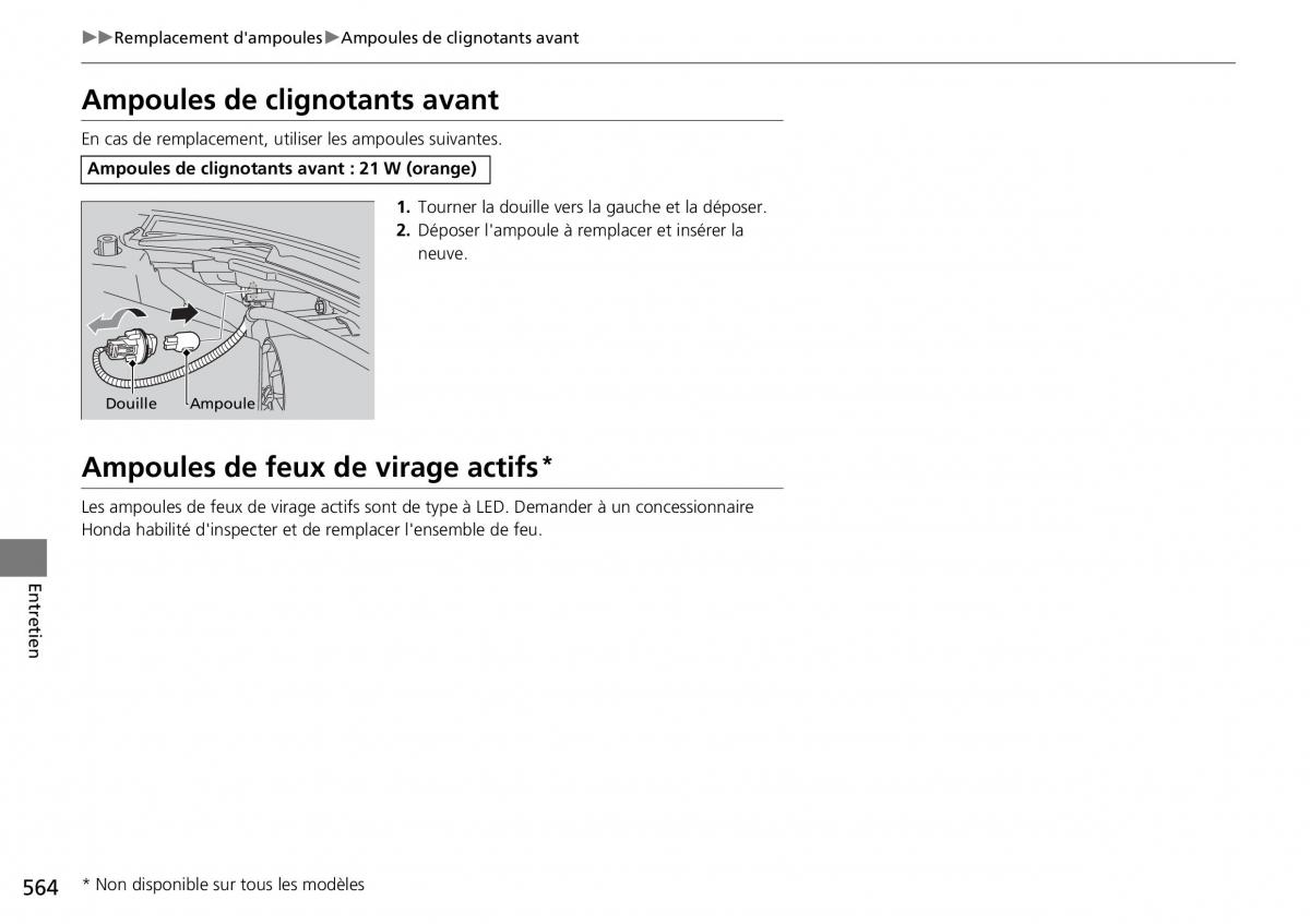 Honda CR V IV 4 manuel du proprietaire / page 565