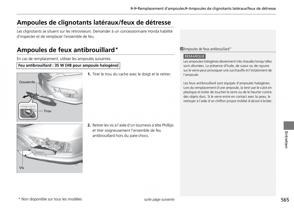 Honda CR V IV 4 manuel du proprietaire / page 566