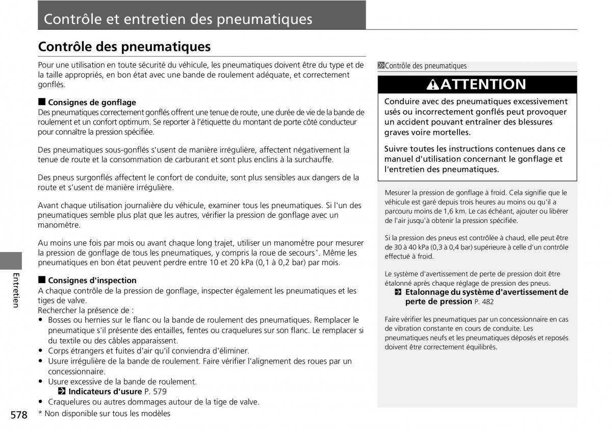 Honda CR V IV 4 manuel du proprietaire / page 579