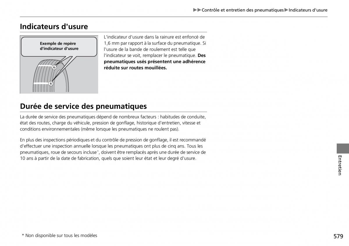 Honda CR V IV 4 manuel du proprietaire / page 580