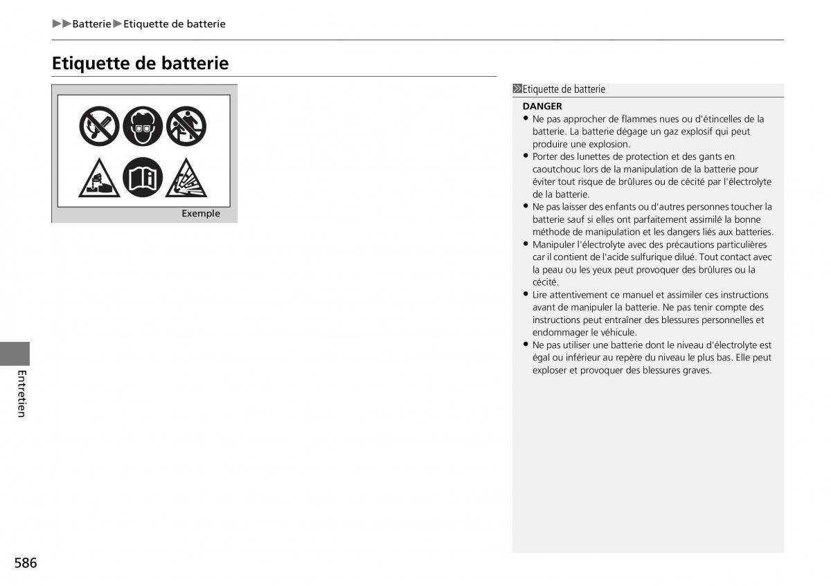 Honda CR V IV 4 manuel du proprietaire / page 587