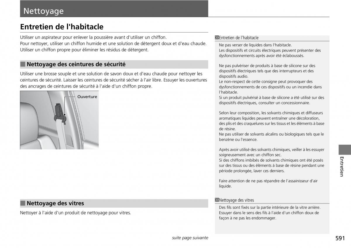 Honda CR V IV 4 manuel du proprietaire / page 592