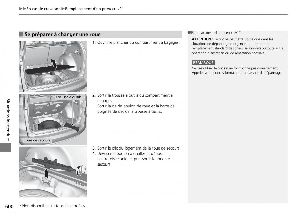 Honda CR V IV 4 manuel du proprietaire / page 601