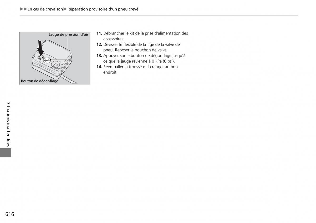 Honda CR V IV 4 manuel du proprietaire / page 617