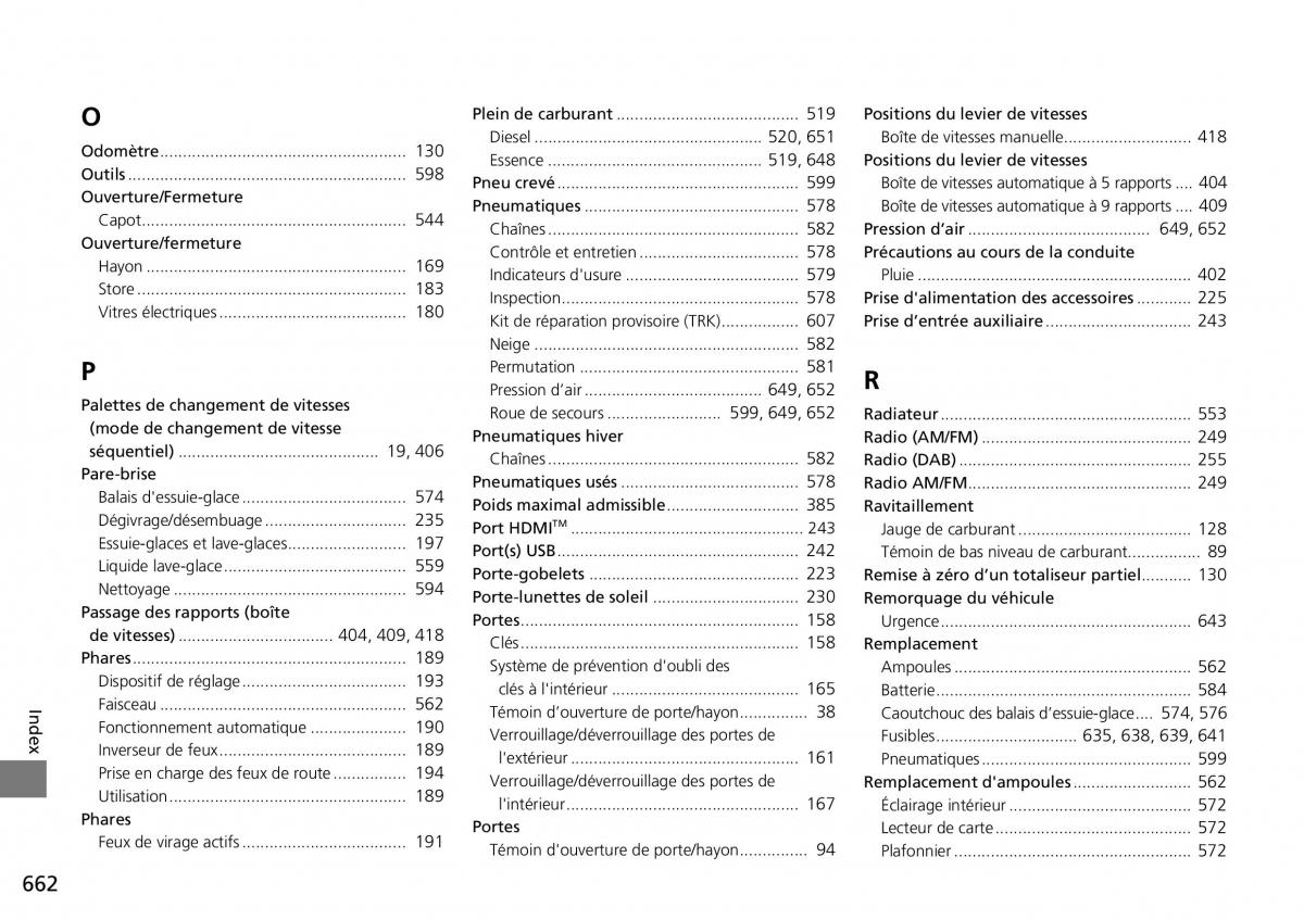 Honda CR V IV 4 manuel du proprietaire / page 663