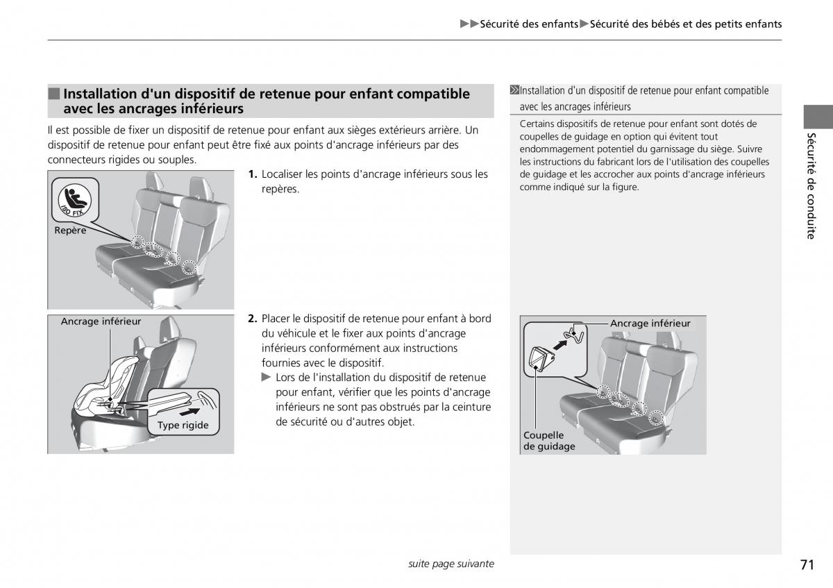 Honda CR V IV 4 manuel du proprietaire / page 72