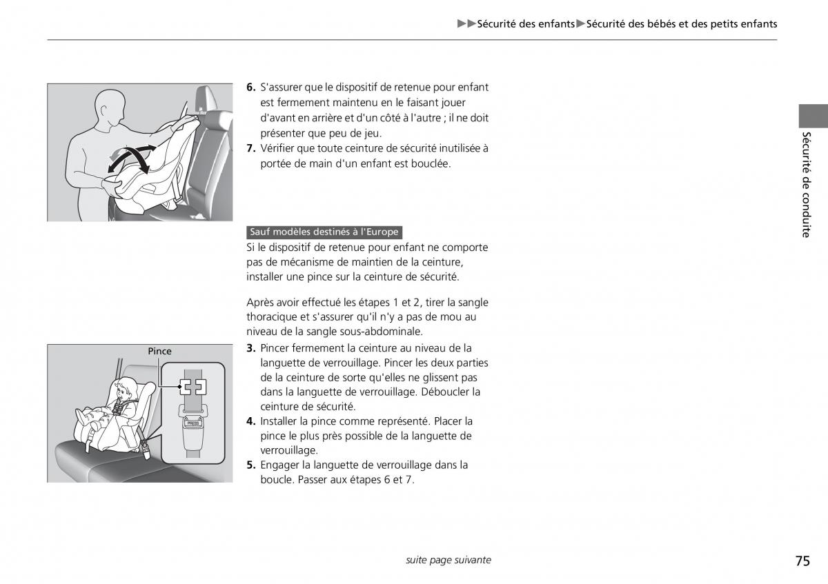 Honda CR V IV 4 manuel du proprietaire / page 76