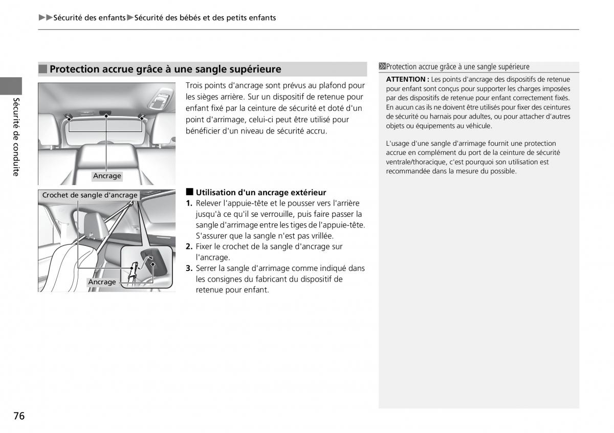 Honda CR V IV 4 manuel du proprietaire / page 77