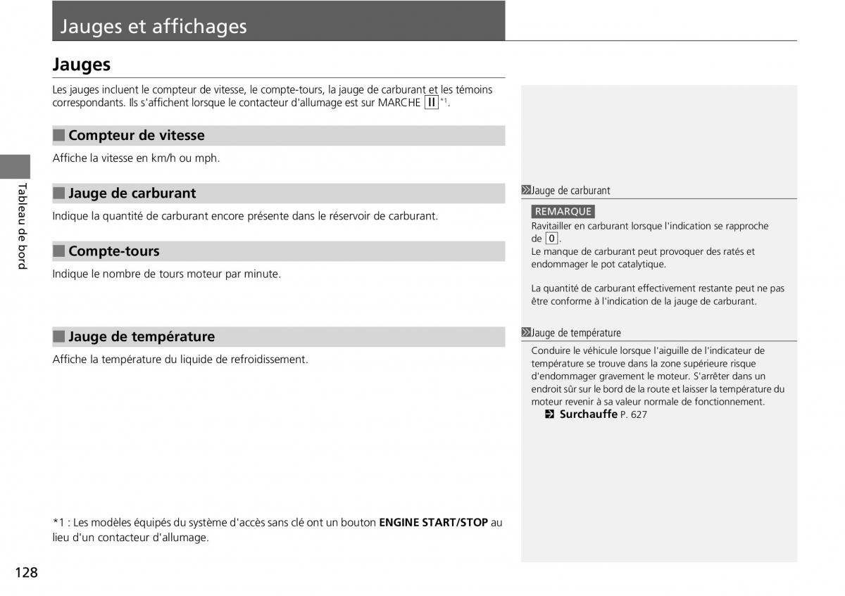 Honda CR V IV 4 manuel du proprietaire / page 129