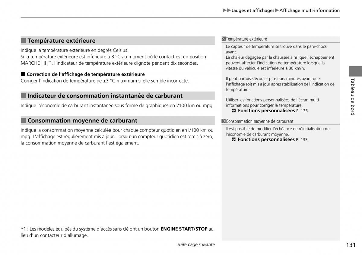 Honda CR V IV 4 manuel du proprietaire / page 132