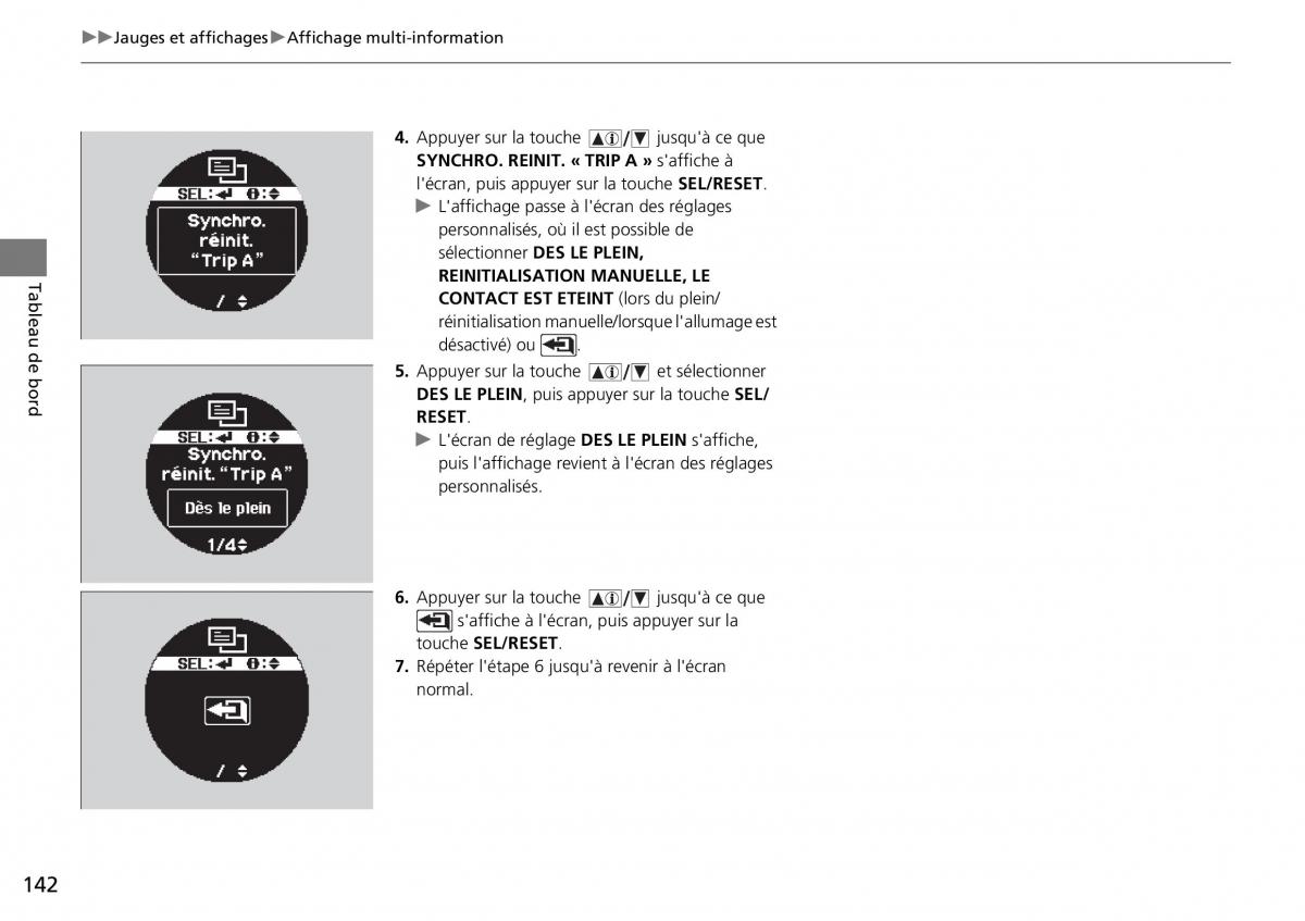 Honda CR V IV 4 manuel du proprietaire / page 143