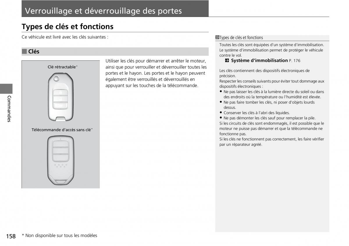 Honda CR V IV 4 manuel du proprietaire / page 159