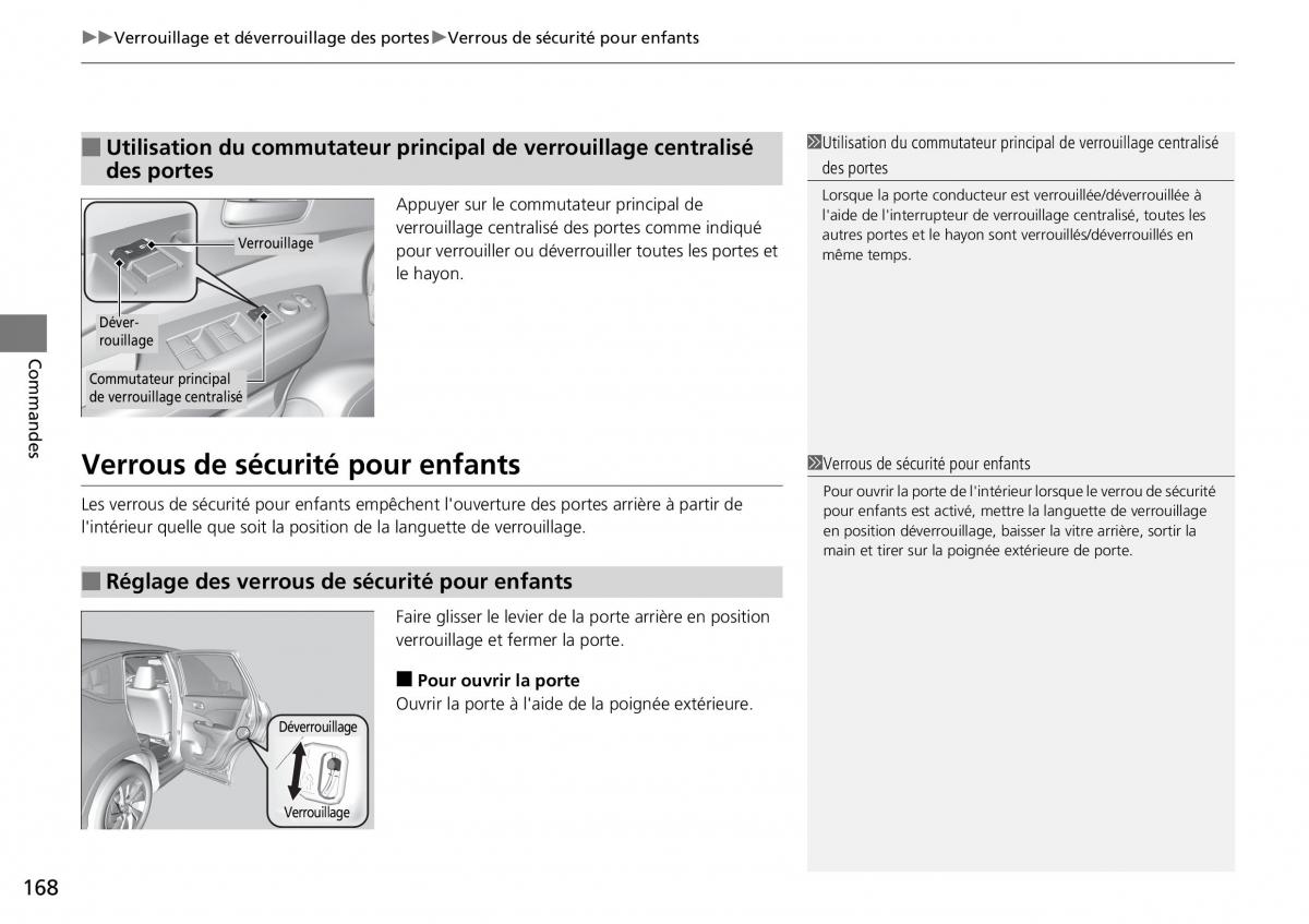 Honda CR V IV 4 manuel du proprietaire / page 169