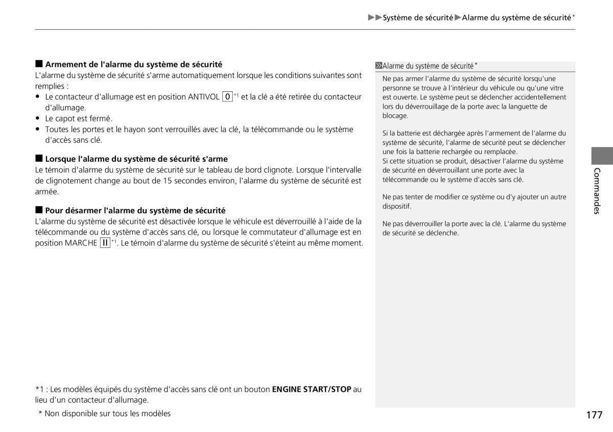 Honda CR V IV 4 manuel du proprietaire / page 178